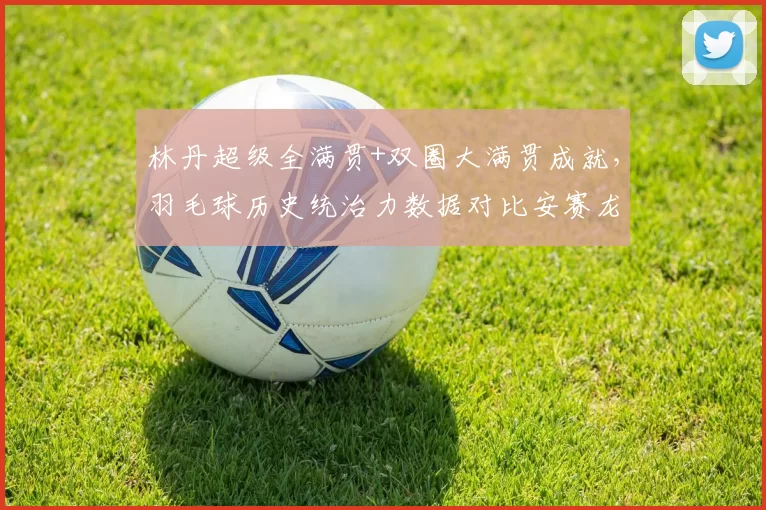 林丹超级全满贯+双圈大满贯成就,羽毛球历史统治力数据对比安赛龙